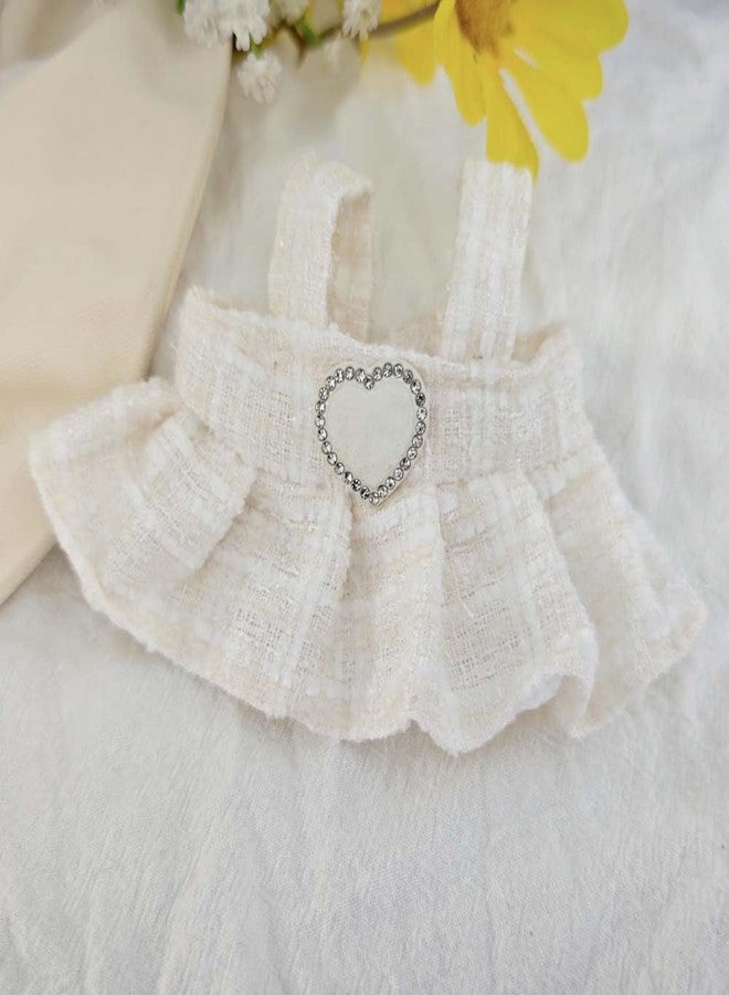 Jemant Doll Clothes Set for 17cm Doll White Heart Zirconia Dresses Bow Headdress Camera Accessories Style Bundle Suit Cute Chic Doll Clothing Dress Up Set - Image 3
